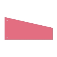 Kangaro trapezium scheidingsstrook 240 x 105 / 60 mm roze (100 stuks) 0707013TR 205126