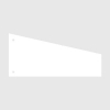 Kangaro trapezium scheidingsstrook 240 x 105 / 60 mm wit (100 stuks) 205114 - 1