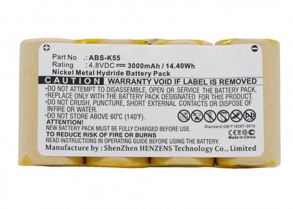 Karcher ABS-K55 / 66541180 accu (3000 mAh, 123accu huismerk) AKA00074 - 1
