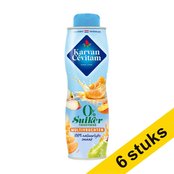 Aanbieding: 6x Karvan Cévitam limonadesiroop multivruchten 0% (600 ml) 137288 - 1
