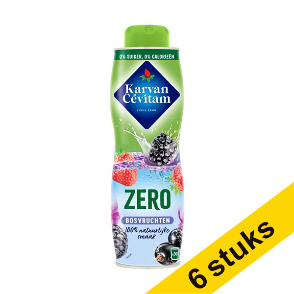 Karvan Cevitam Aanbieding: 6x Karvan Cévitam siroop bosvruchten 0% (600 ml)  423692 - 1