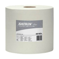 Katrin Plus XL2 papieren handdoekrol 2-laags 265 mm 1000 vel wit (2 stuks) SKA06147
