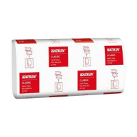 Katrin handdoek 2-laags 24 x 24 cm wit (25 stuks) SKA06048