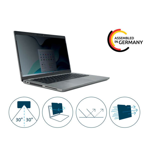 Kensington 14 inch 16:10 privacy filter voor laptop SE001316 - 2