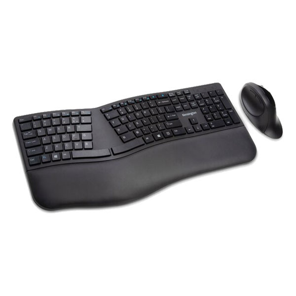Kensington Pro Fit Ergo ergonomisch draadloos toetsenbord en draadloze muis 907-7240-00 907724000 K75406WW 230088 - 1