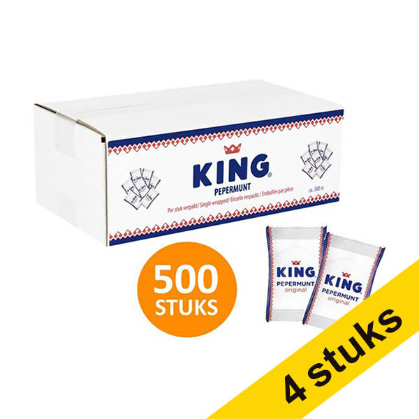 King Aanbieding: 4x King pepermunt (500 stuks)  200257 - 1