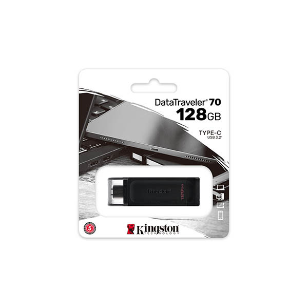 Kingston DataTraveler 70 USB-C 3.2-stick 128GB 255020 - 2
