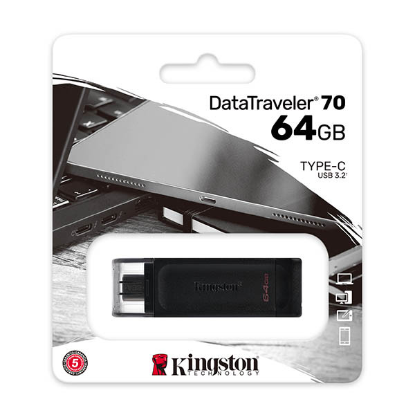 Kingston DataTraveler 70 USB-C 3.2-stick 64GB 255019 - 2