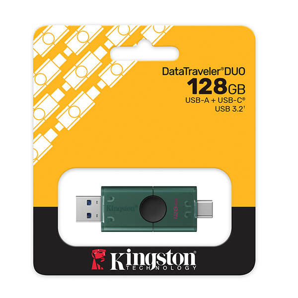 Kingston DataTraveler Duo USB-A + USB-C 3.2-stick 128GB 255022 - 3