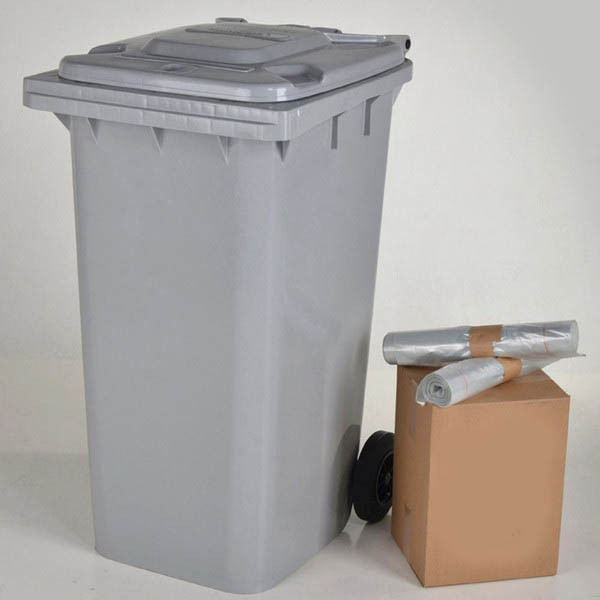 Knapzak LDPE containerzak transparant 240 liter (72 stuks) SKA00056 - 2