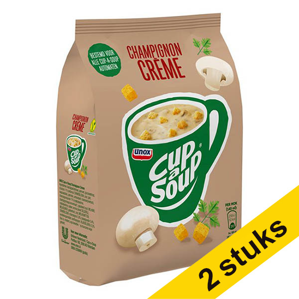 Aanbieding: 2x Cup-a-Soup Champignon Crème machinezak (576 gram) 404335 - 1