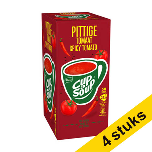 Aanbieding: 4x Cup-a-Soup Pittige Tomaat 175 ml (21 stuks) 423051 - 1