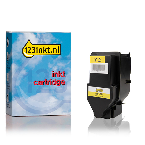 Konica Minolta TNP-79Y (AAJW250) toner geel (123inkt huismerk) AAJW250C 073297 - 1