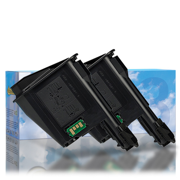 Kyocera TK-1125 toner zwart dubbelpak (123inkt huismerk) 079427 - 1