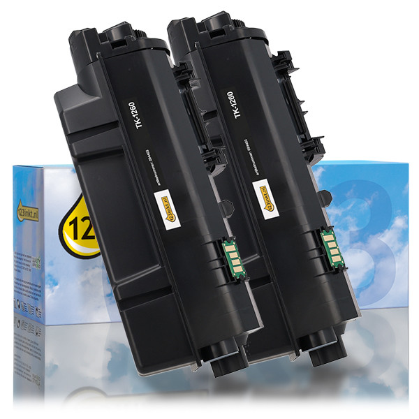Kyocera TK-1260 toner zwart dubbelpak (123inkt huismerk) 095089 - 1