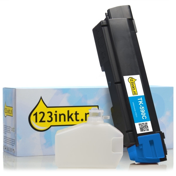 Kyocera TK-590C toner cyaan (123inkt huismerk) 1T02KVCNL0C 079313 - 1