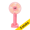 Aanbieding: 5x LGP handventilator roze 828242 - 1