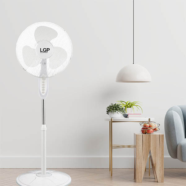 LGP ventilator staand wit met timer 828230 - 2