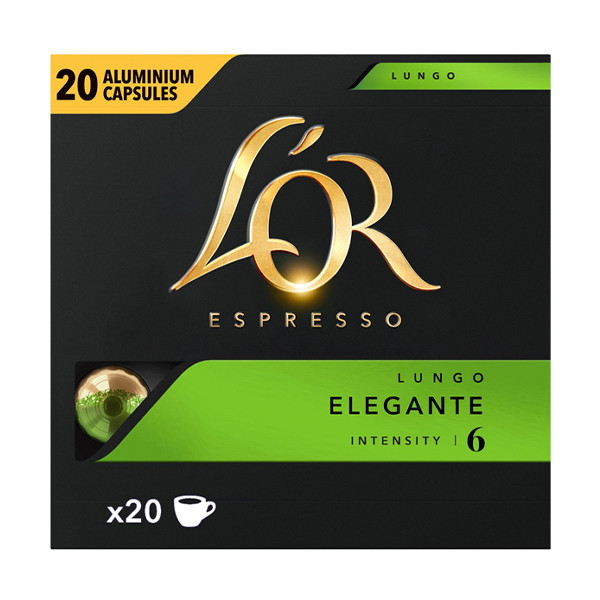 thumbnail: L'OR Espresso Lungo Elegante Koffiecups - 100 Capsules - Voor Nespresso Machines