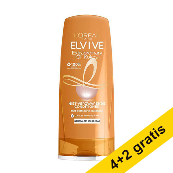 Aanbieding: 6x L'Oréal Elvive Extraordinary Oil Kokos conditioner (200 ml) SLO00251 - 1