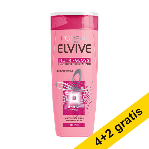 Aanbieding: 6x L'Oréal Paris Elvive Nutri Gloss shampoo (250 ml) SLO00243 - 1