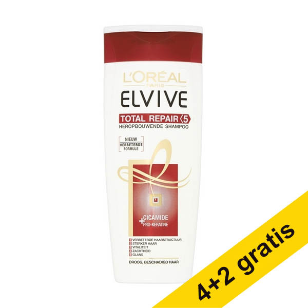 Aanbieding: 6x L'Oréal Paris Elvive Total Repair 5 shampoo (250 ml) SLO00245 - 1