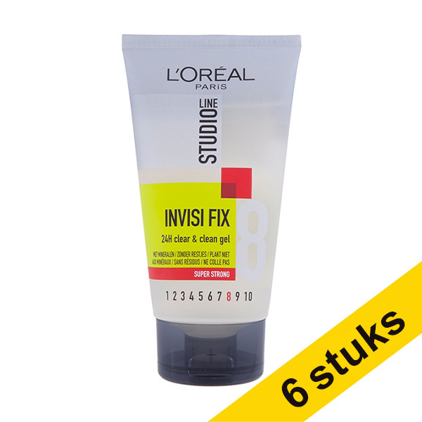 L'Oreal Aanbieding: 6x L'Oreal Studio Line Invisi Fix haargel (150 ml)  SLO00199 - 1