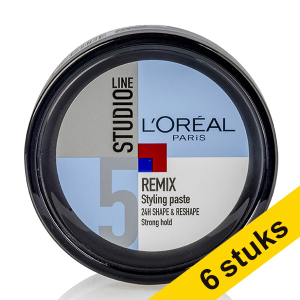 L'Oreal Aanbieding: 6x L'Oreal Studio Line Remix fibre paste (150 ml)  SLO00157 - 1