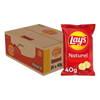 Lay's Naturel chips 40 gram (20 stuks) 680016 423269