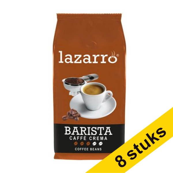 Aanbieding: 8x Lazarro Caffé Barista light to medium roast koffiebonen 1 kg 423513 - 1