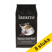 Aanbieding: 8x Lazarro Espresso dark roast koffiebonen 1 kg