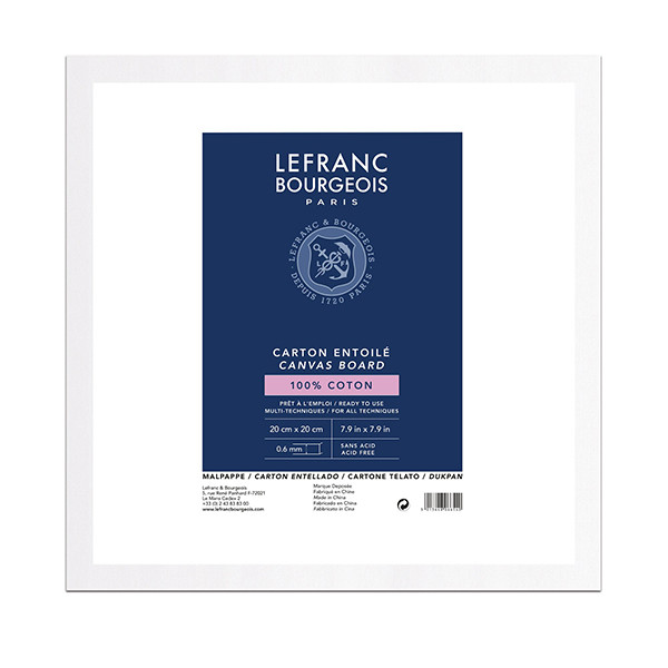 Lefranc Bourgeois Louvre canvas board 20 x 20 cm 806654 405156 - 1