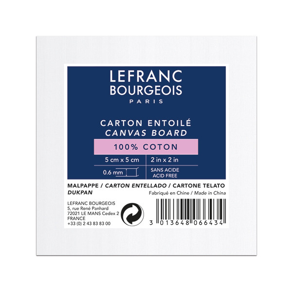 Lefranc Bourgeois Louvre canvas board 5 x 5 cm 806643 405145 - 1