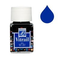 Lefranc Bourgeois Vitrail glas & porseleinverf 025 blue (50 ml) 405092