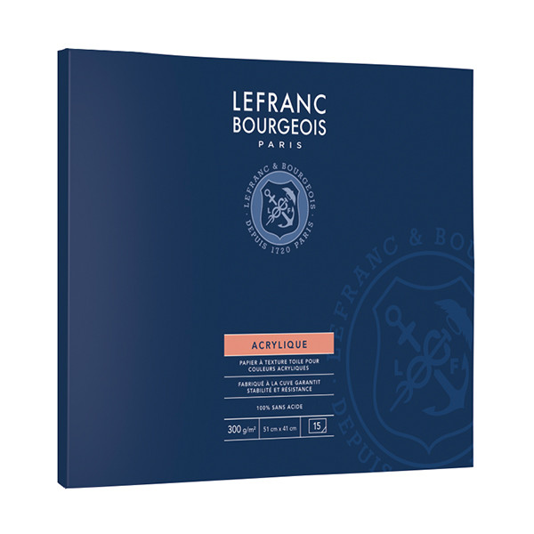 Lefranc Bourgeois acrylverfpapier 51 x 41 cm 300 grams (15 vel) 300685 409992 - 1