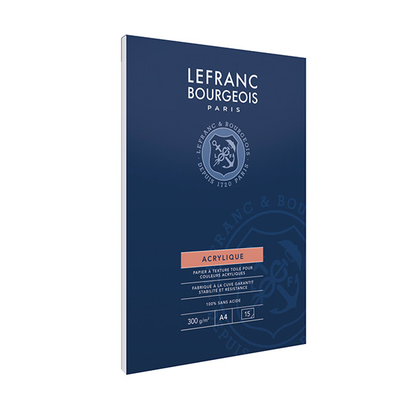 Lefranc Bourgeois acrylverfpapier A4 300 grams (15 vel) 300687 409994 - 1