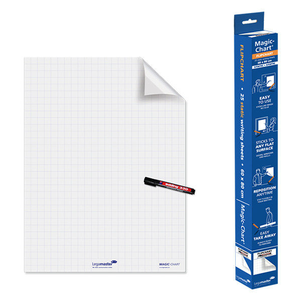 Legamaster Magic-Chart flipchart folie 60 x 80 cm (25 vel) 7-159000 262000 - 1