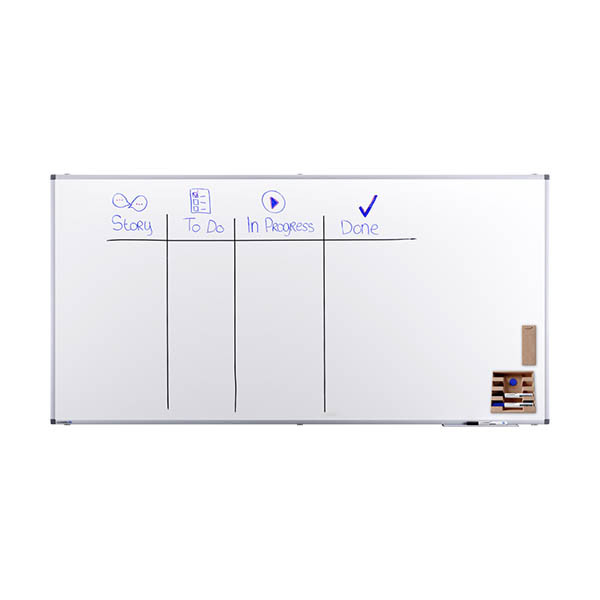 Legamaster Premium whiteboard magnetisch gelakt staal 200 x 100 cm 262046 - 3