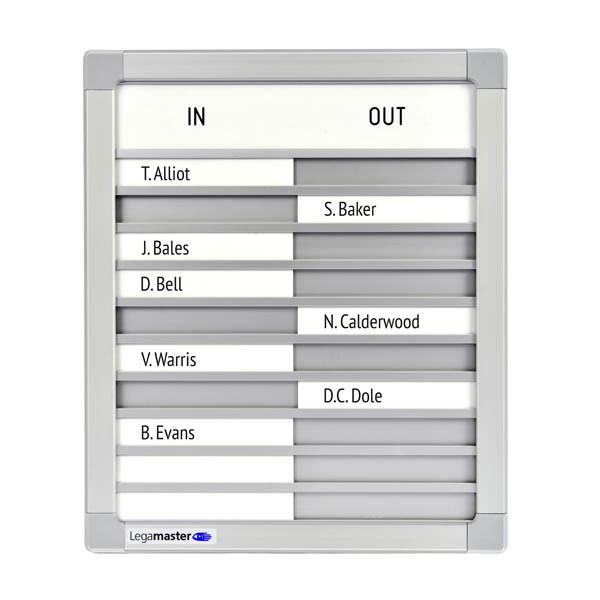 Legamaster aan-afwezigheidsbord (31 x 26 cm) 291416 - 1