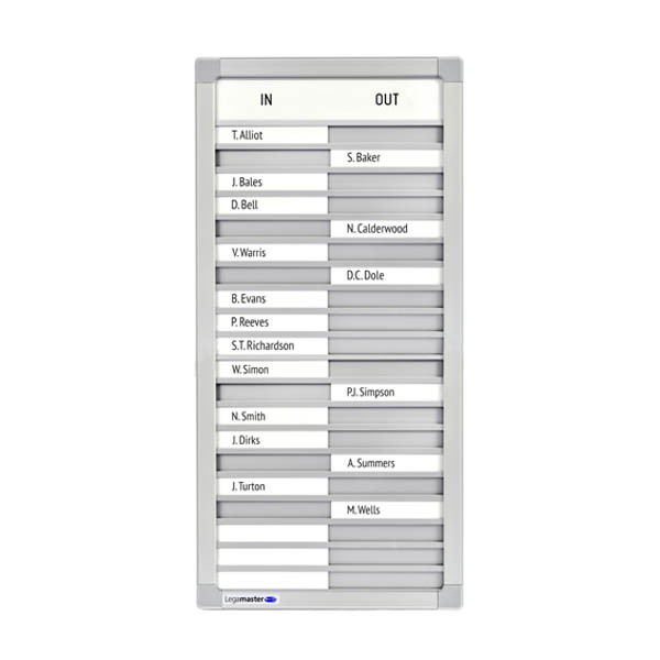 Legamaster aan-afwezigheidsbord (54 x 26 cm) 291417 - 1
