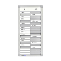 Legamaster aan-afwezigheidsbord (54 x 26 cm) 291417
