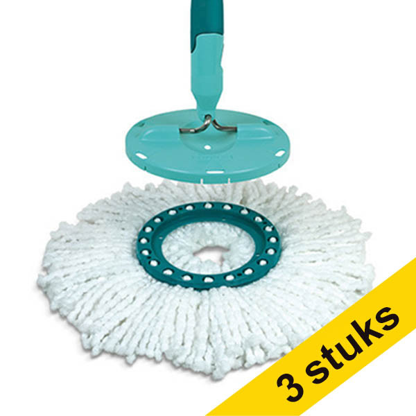 Leifheit Aanbieding: 3x Leifheit Clean Twist Disc vervangingsmop (35 cm)  SLE00584 - 1