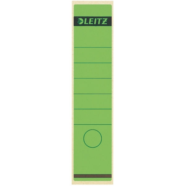 Leitz 1640 zelfklevende rugetiketten breed 61 x 285 mm groen (10 stuks) 16400055 211036 - 1