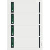 Leitz 1685 printbare rugetiketten 61 x 192 mm A4 zelfklevend breed wit (100 stuks)