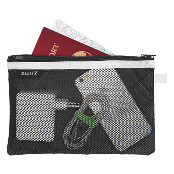 Leitz 4013 WOW Mesh-etui 2 vakken zwart (L) 40130095 226333 - 2