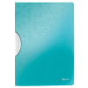 Leitz 4185 WOW colorclip klemmap ijsblauw metallic A4 voor 30 vel