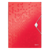 Leitz 4599 WOW elastomap plastic rood A4 227646 - 1