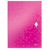 Leitz 4599 WOW plastic 3-klepsmap roze metallic 45990023 211883