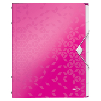 Leitz 4633 WOW sorteermap roze metallic (6 tabs) 46330023 211889