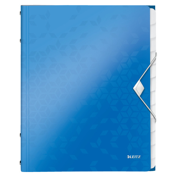 Leitz 4634 WOW sorteermap blauw metallic (12 tabs) 46340036 211896 - 1